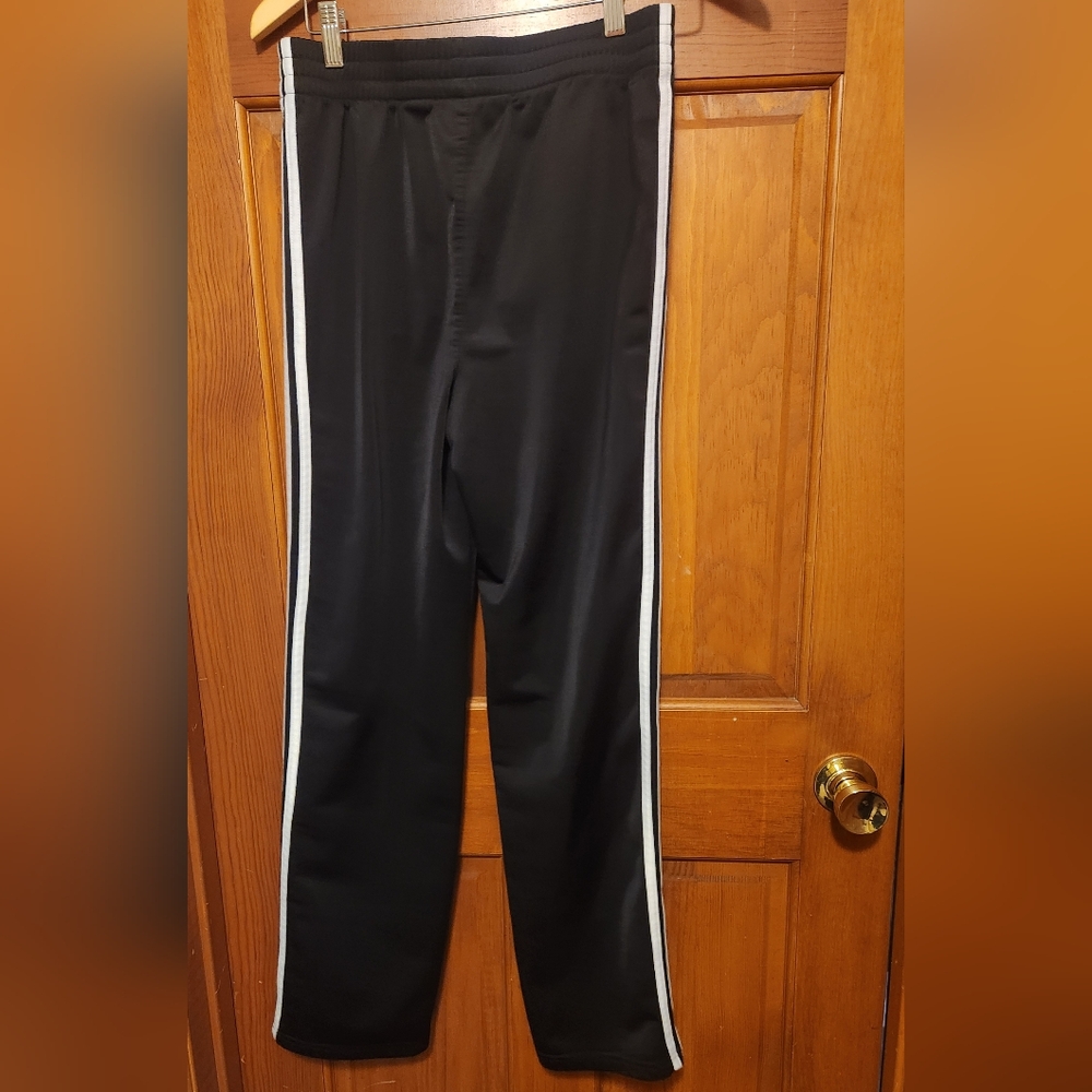 Black Track Pants with White Stripe (Set Of 3)